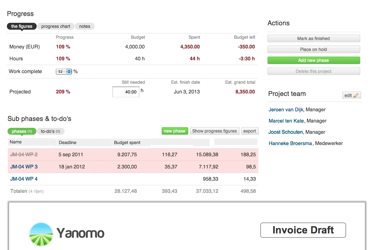 Online invoicing